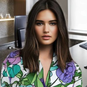 Purple Blue Floral